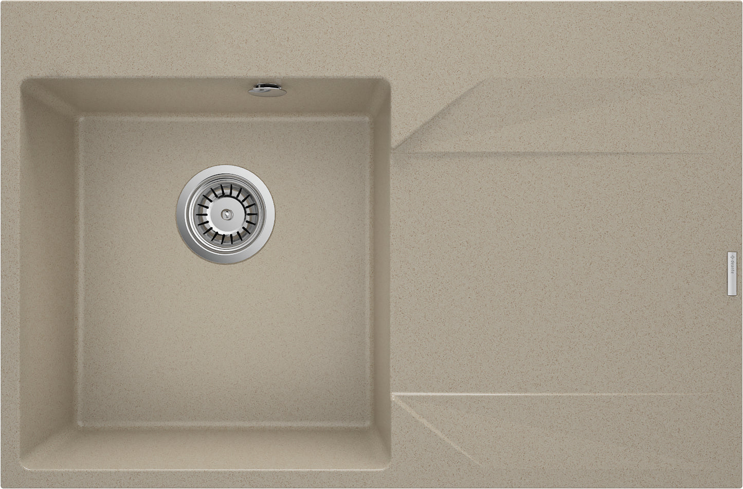 Granite sink, 1-bowl with drainer - right