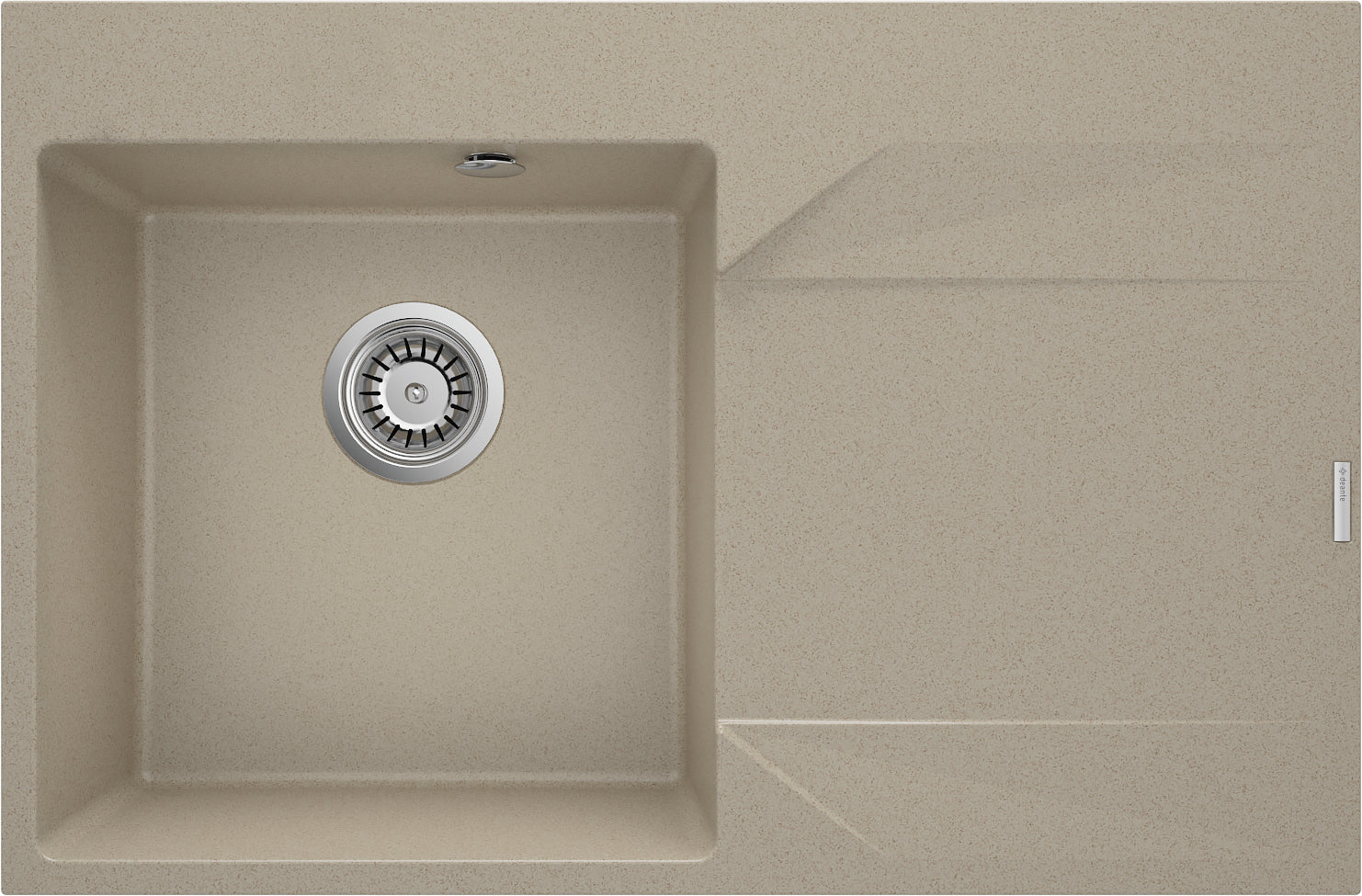 Granite sink, 1-bowl with drainer - right