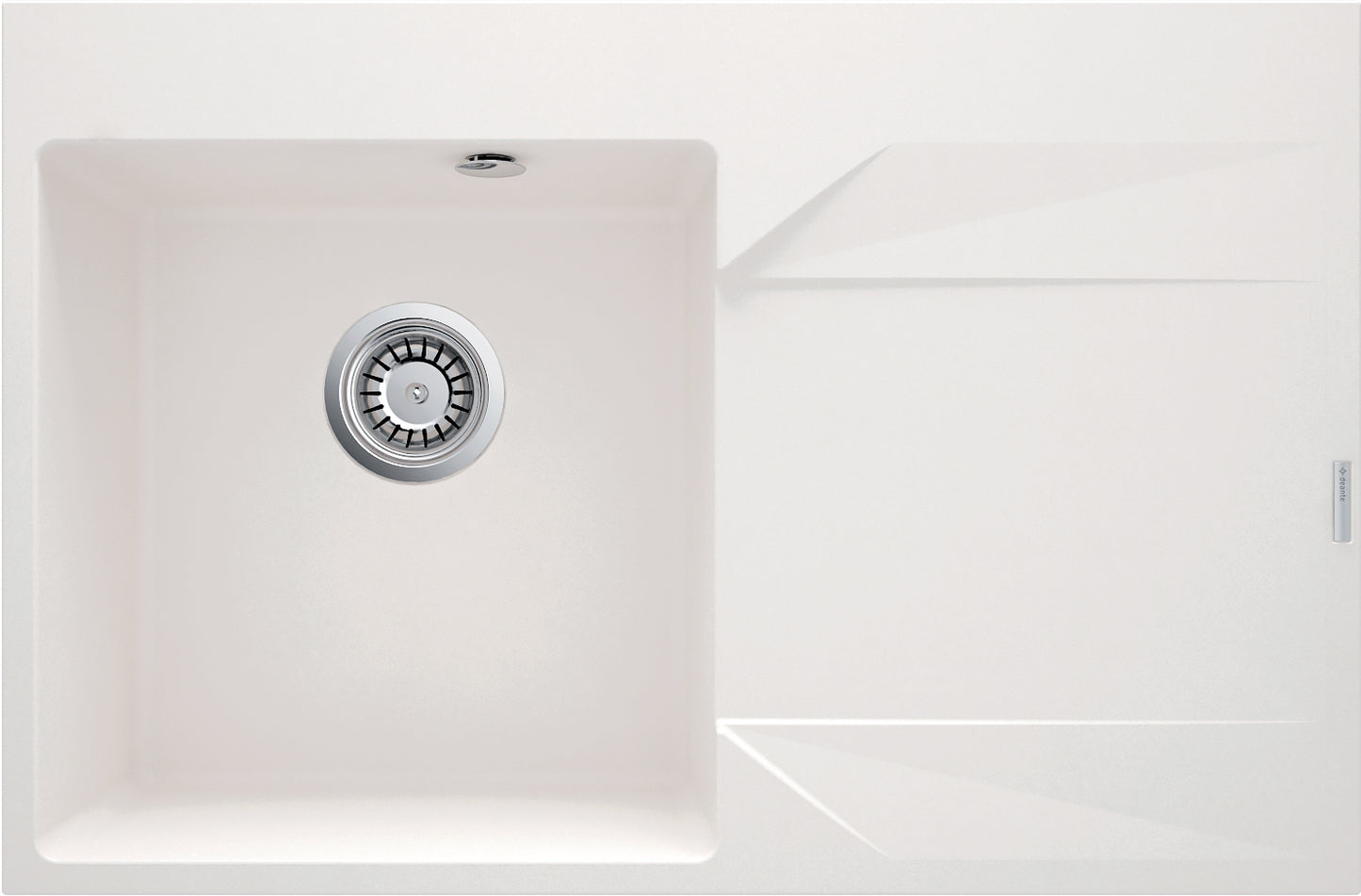 Granite sink, 1-bowl with drainer - right