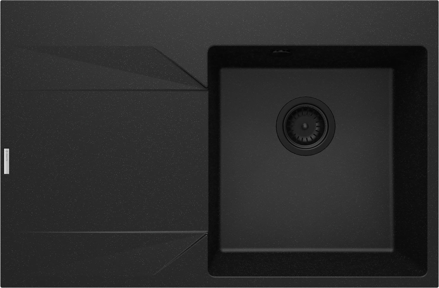 Granite sink, 1-bowl with drainer - left