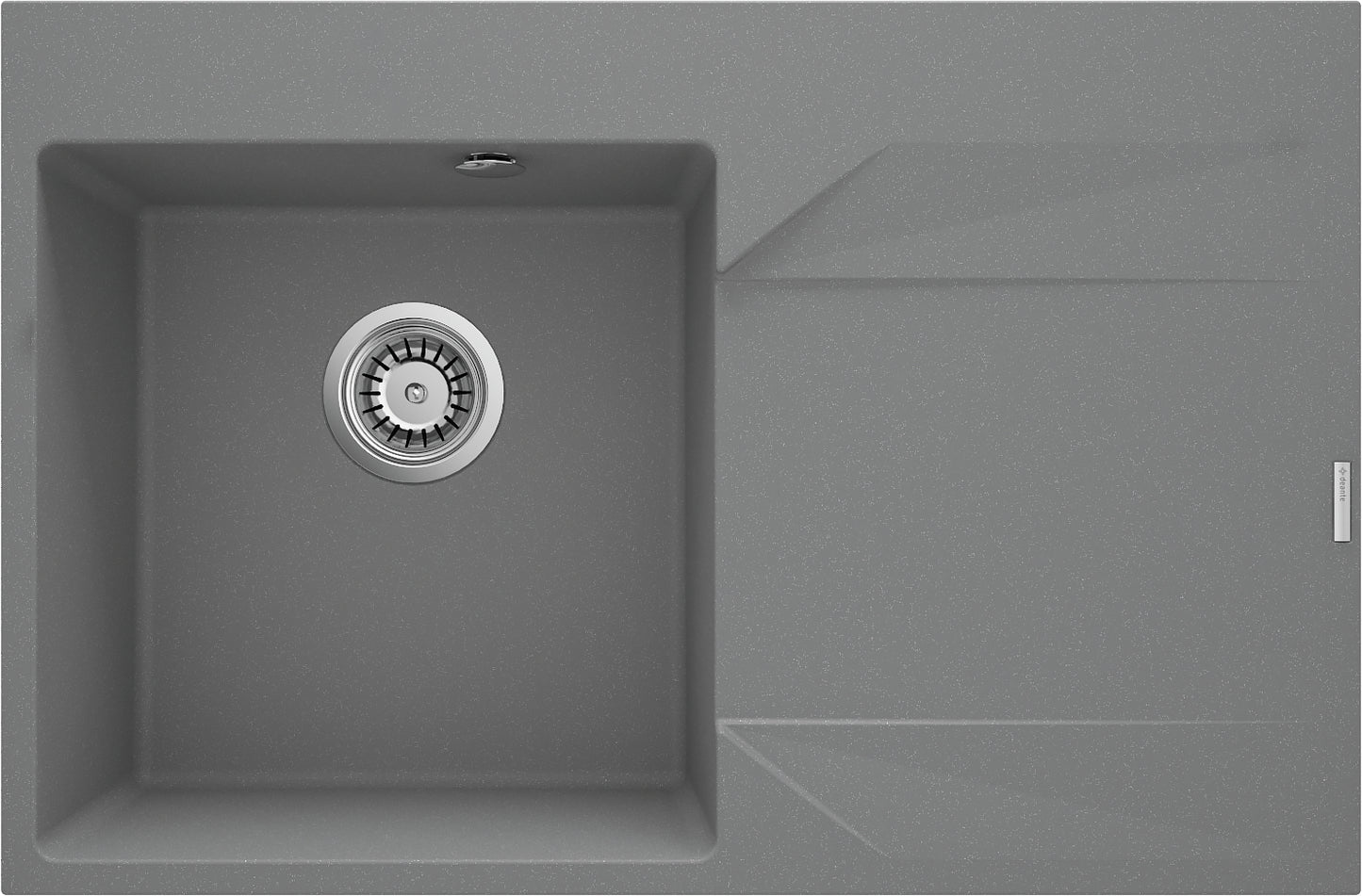 Granite sink, 1-bowl with drainer - right