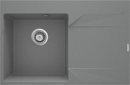 Granite sink, 1-bowl with drainer - right