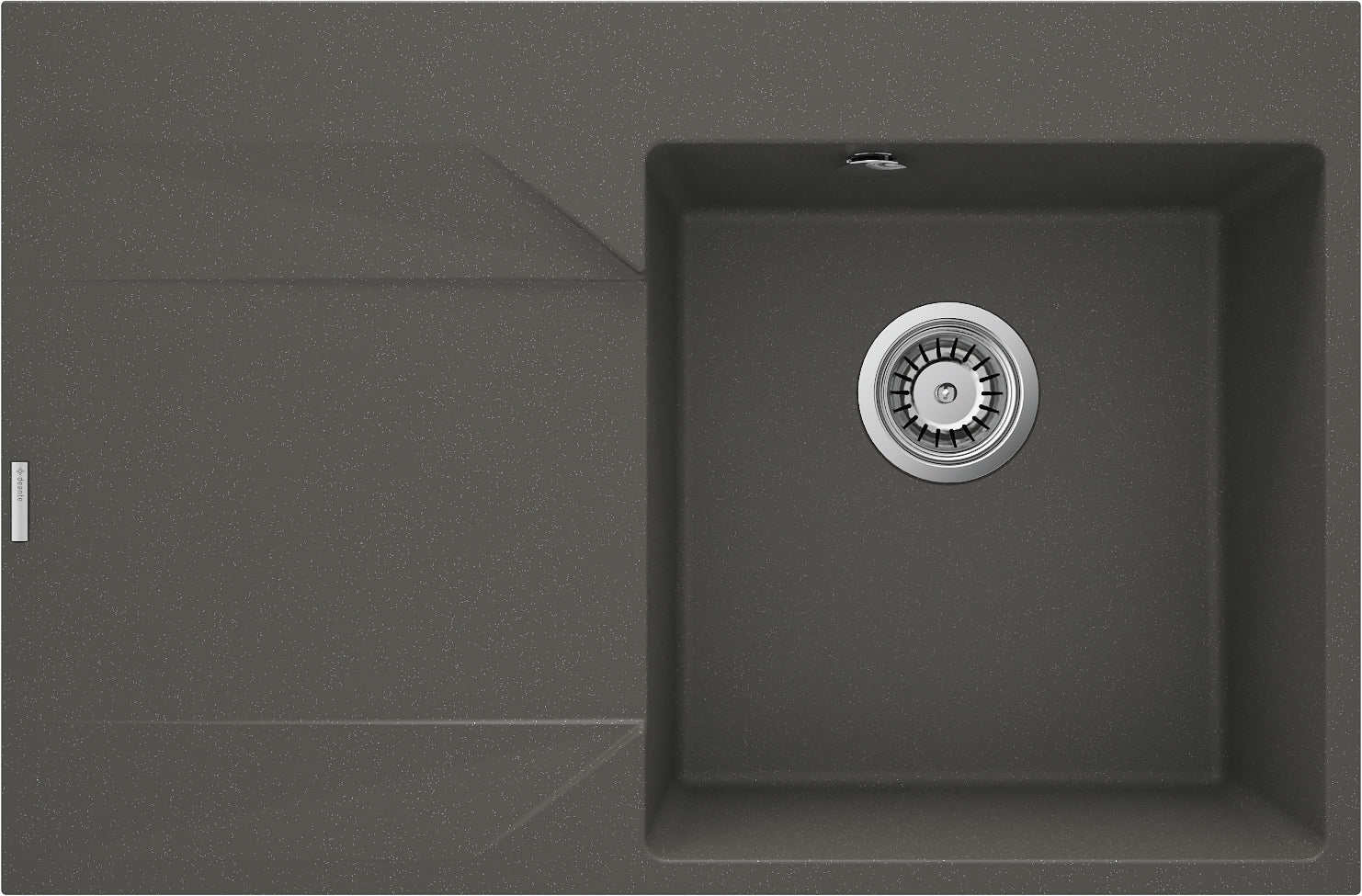 Granite sink, 1-bowl with drainer - left