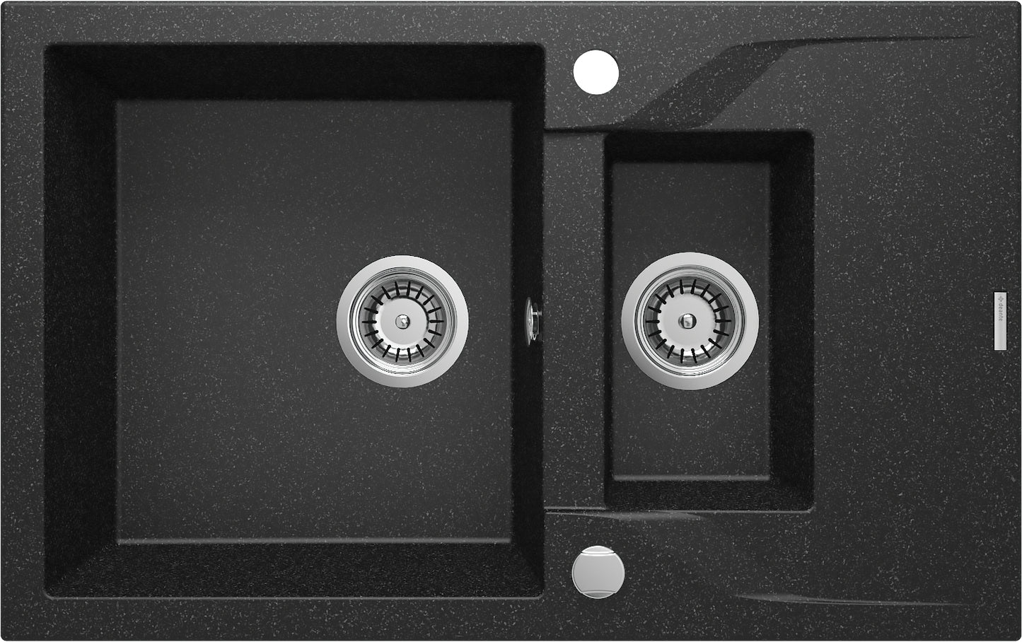 Granite sink, 1.5-bowl with drainer