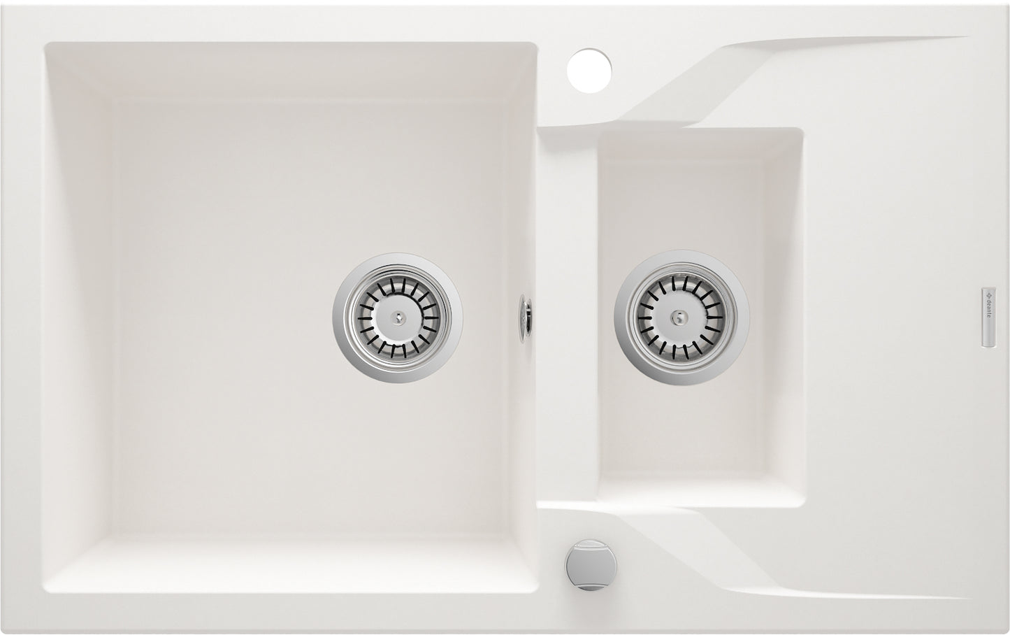 Granite sink, 1.5-bowl with drainer