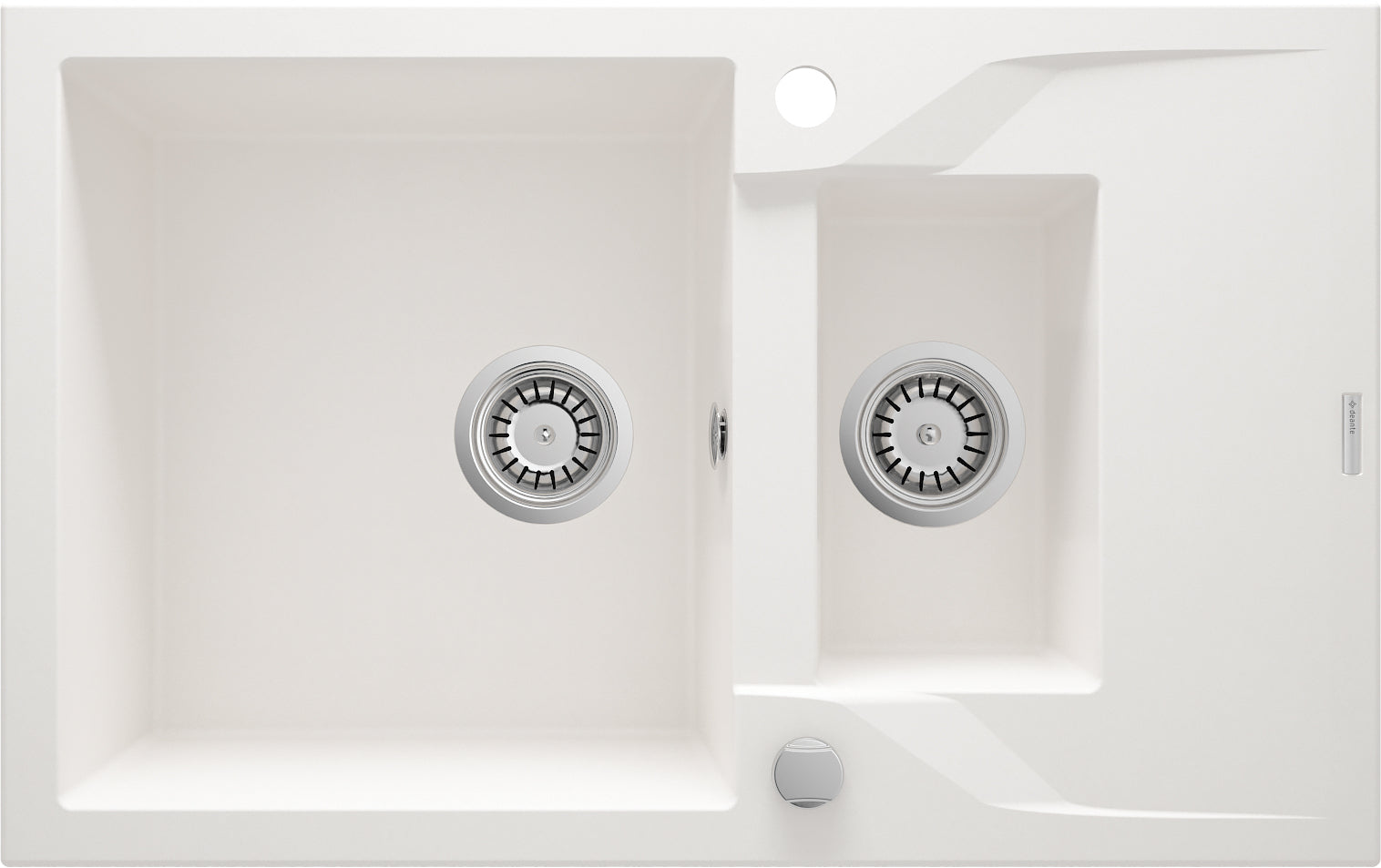 Granite sink, 1.5-bowl with drainer