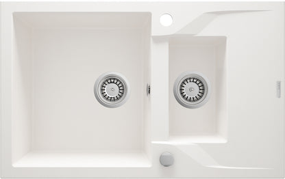 Granite sink, 1.5-bowl with drainer