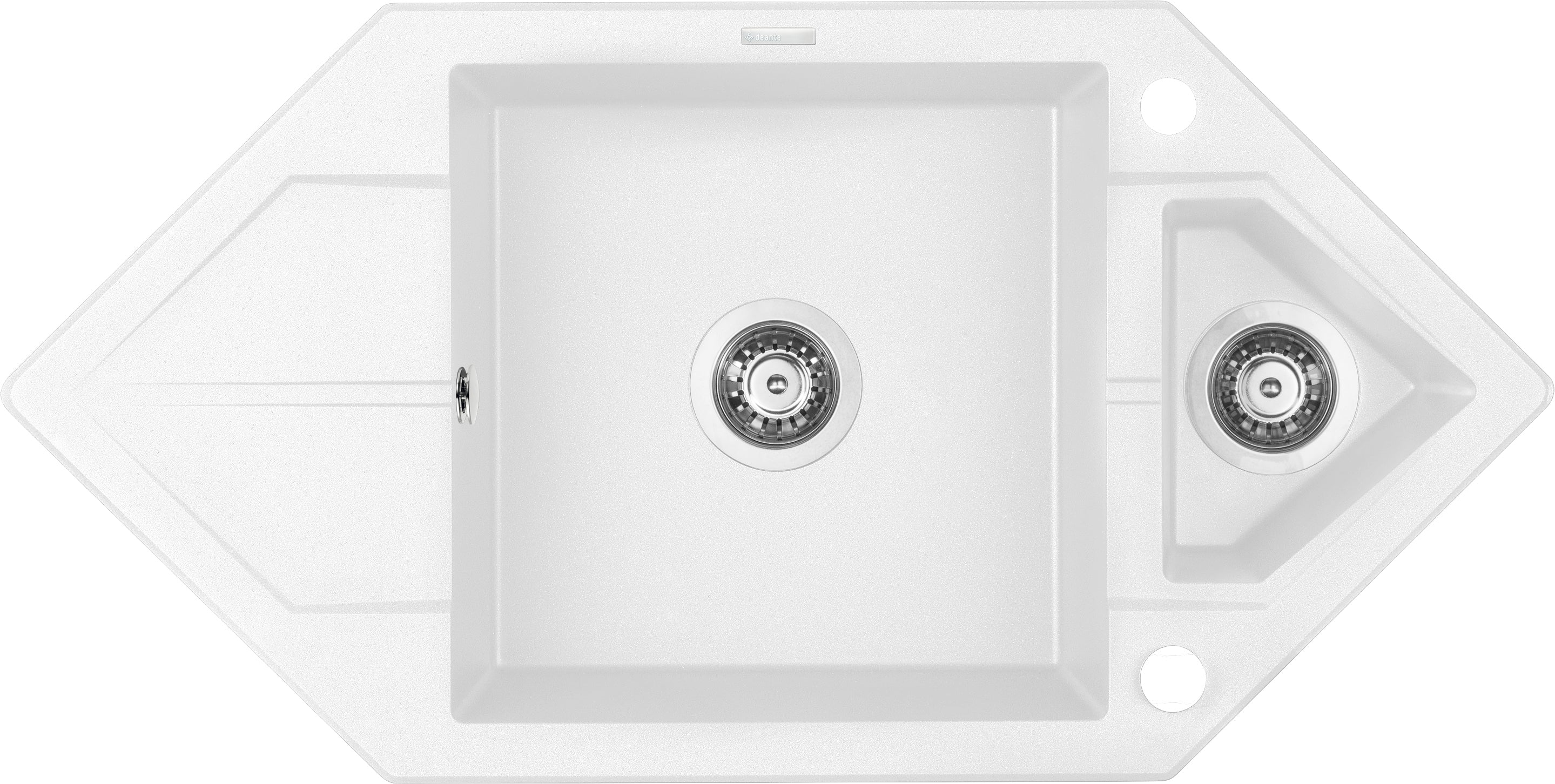 Granite sink, 1.5-bowl with drainer - Space-Saver