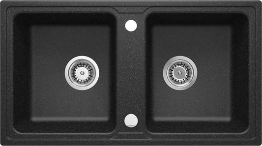 Granite sink, 2-bowl