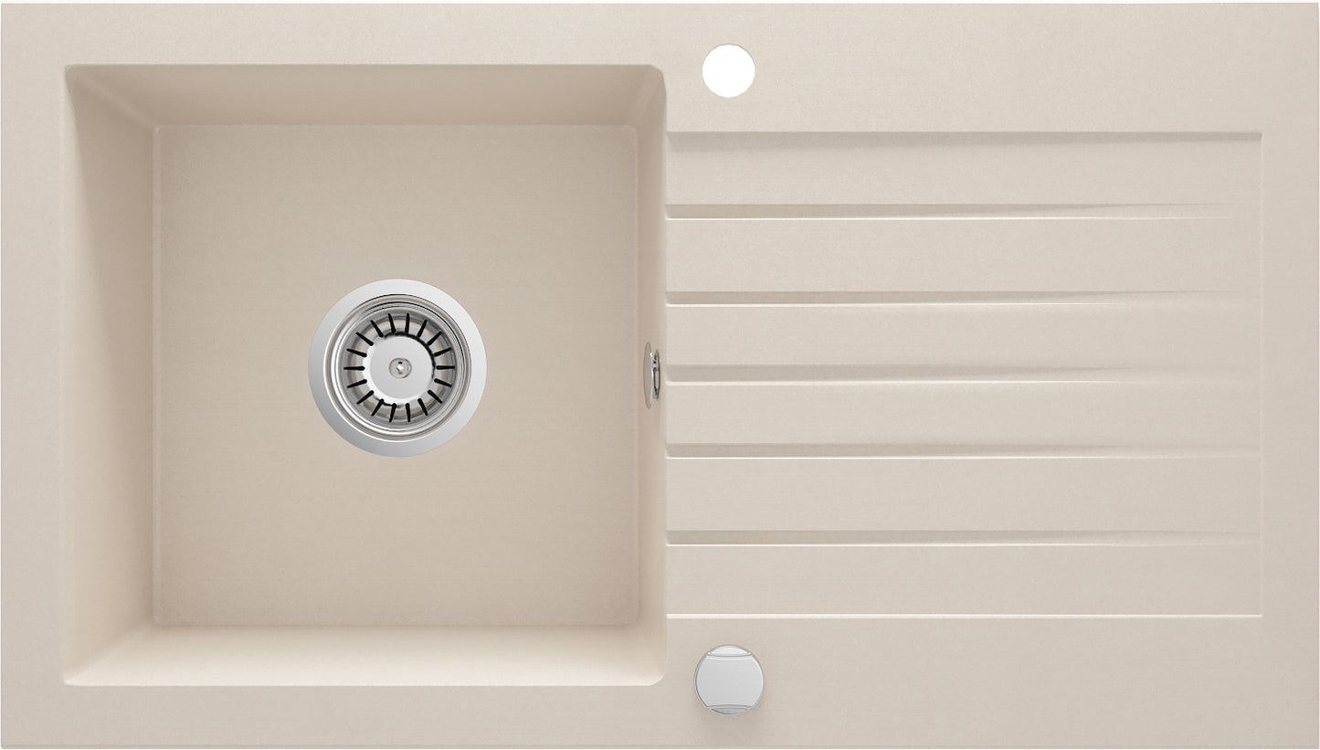 Granite sink, 1-bowl with drainer