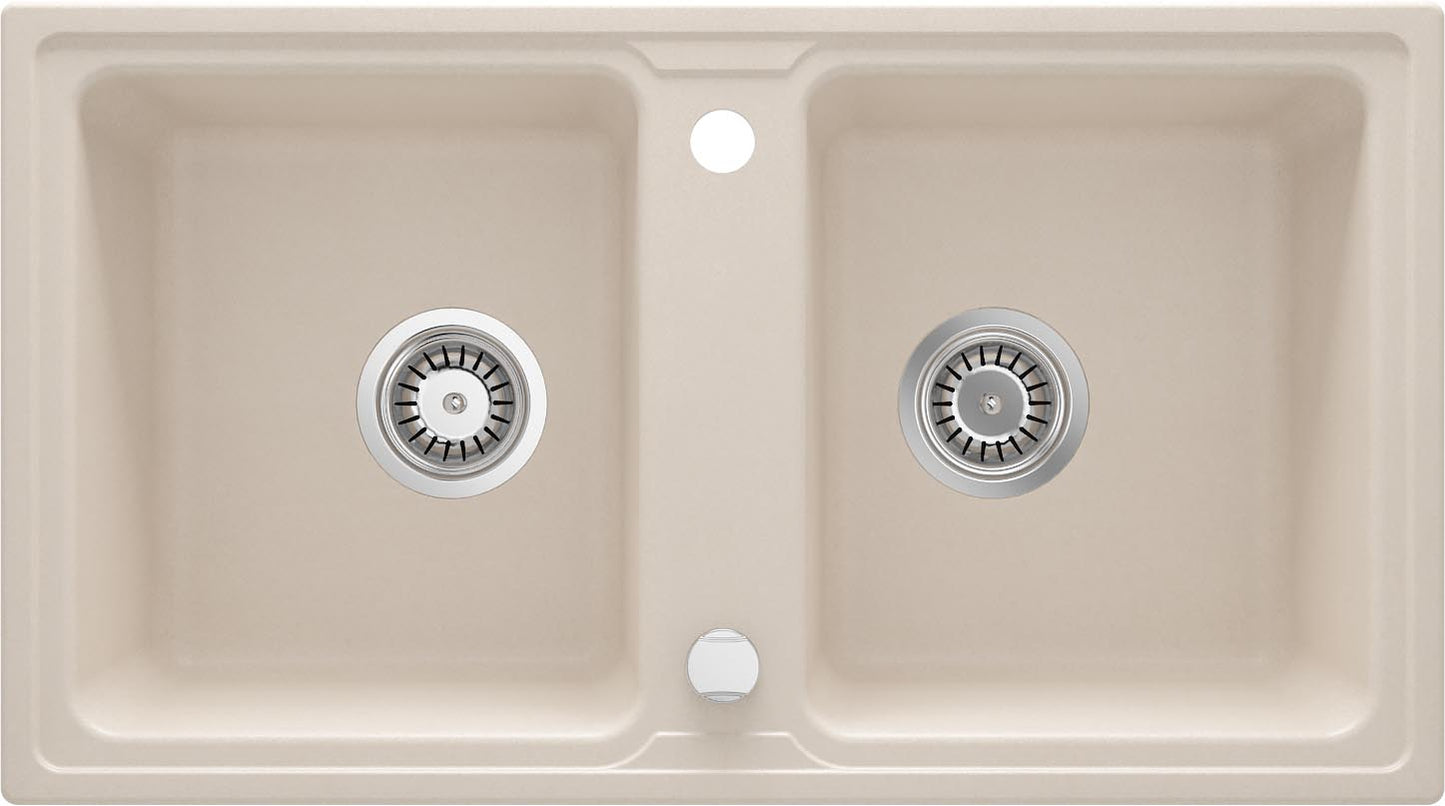 Granite sink, 2-bowl