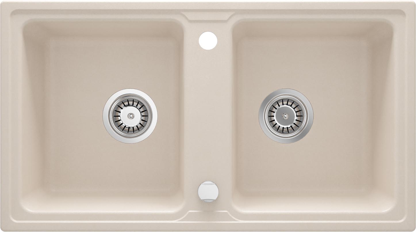 Granite sink, 2-bowl