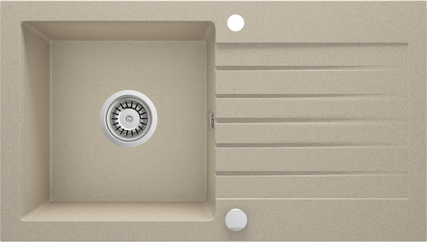 Granite sink, 1-bowl with drainer