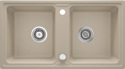 Granite sink, 2-bowl