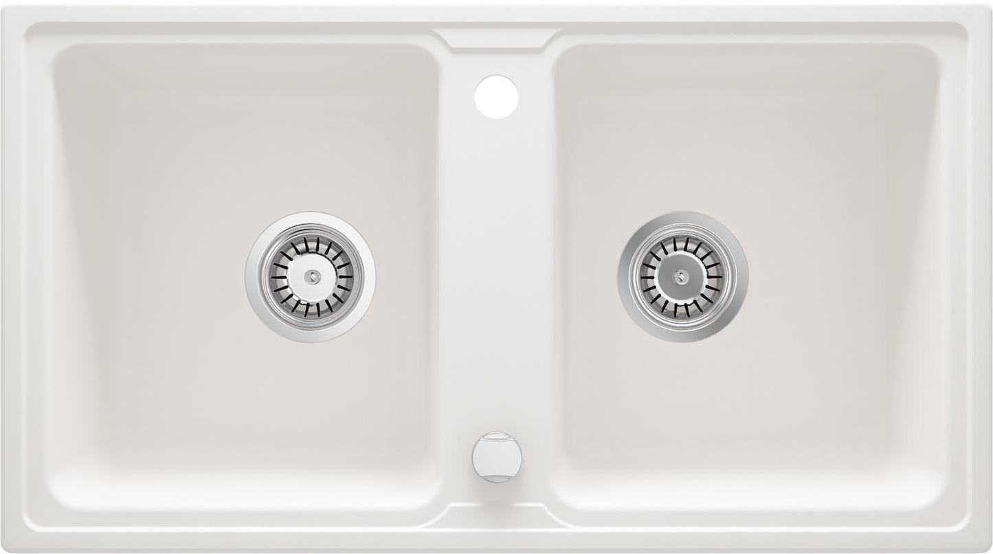 Granite sink, 2-bowl