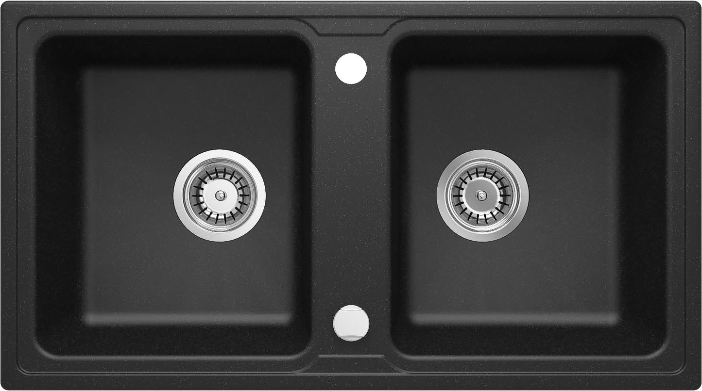 Granite sink, 2-bowl