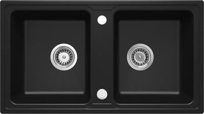 Granite sink, 2-bowl
