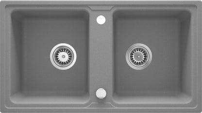Granite sink, 2-bowl
