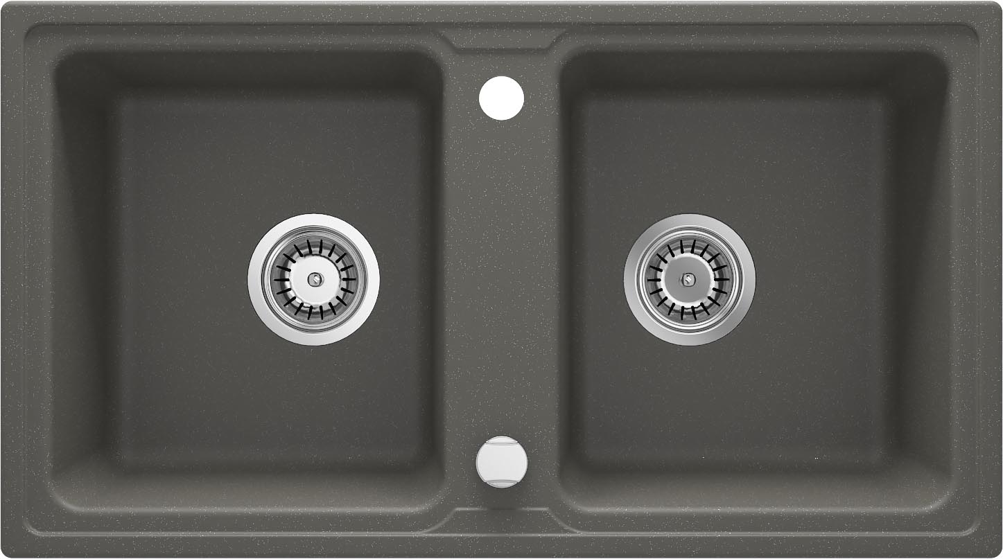 Granite sink, 2-bowl