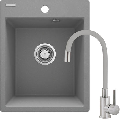 Granite sink with tap, 1-bowl