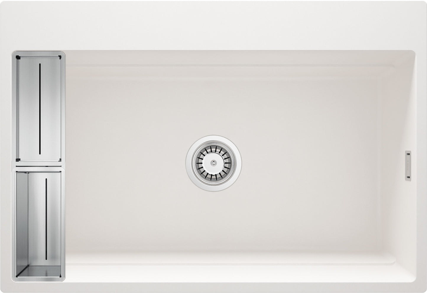 Magnetic granite sink, 1-bowl