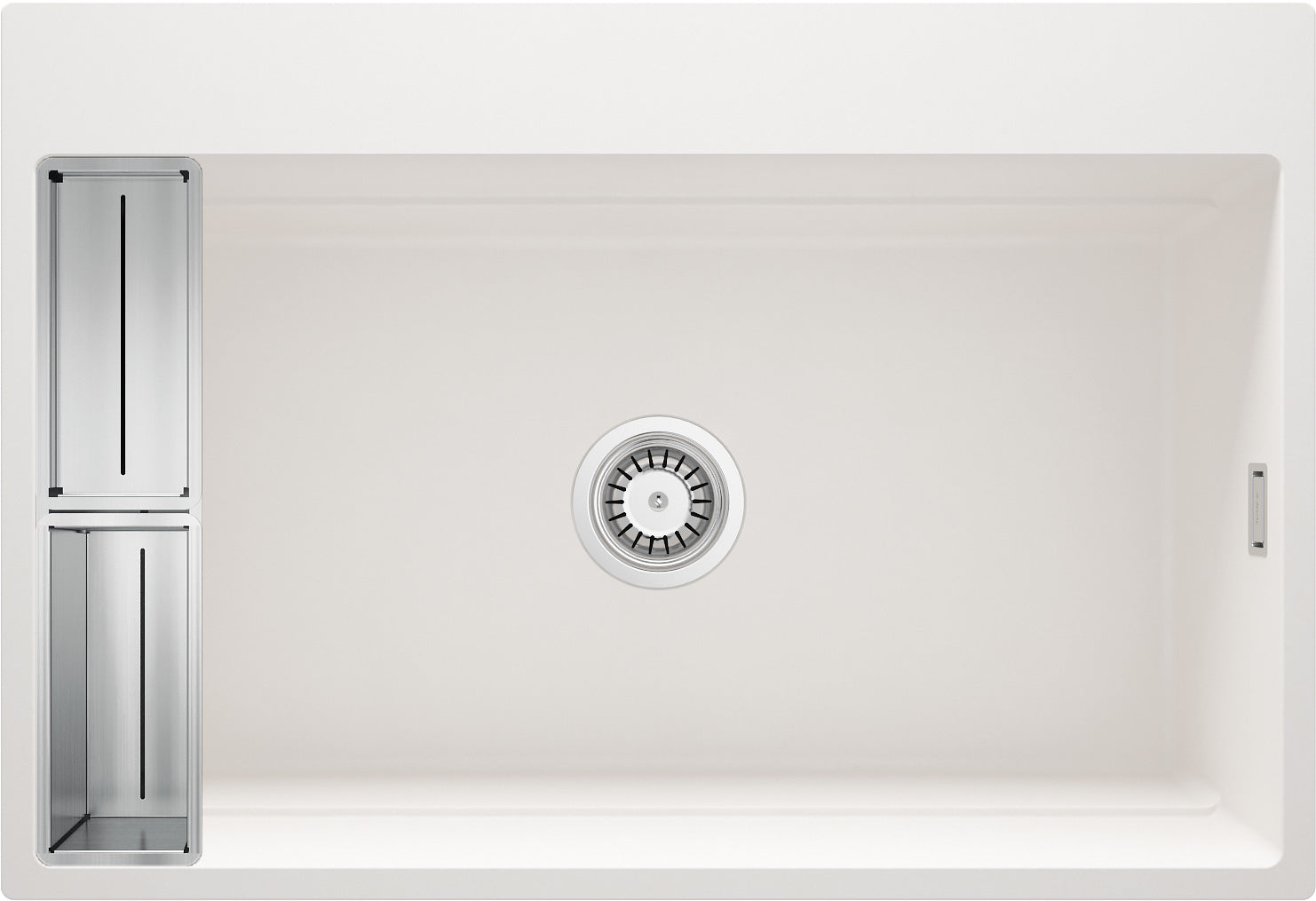 Magnetic granite sink, 1-bowl
