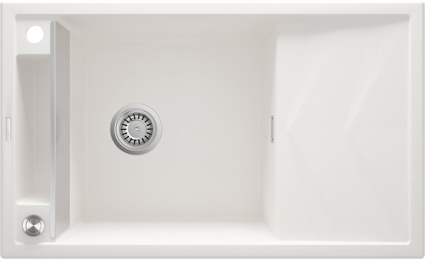 Magnetic granite sink, 1-bowl with drainer