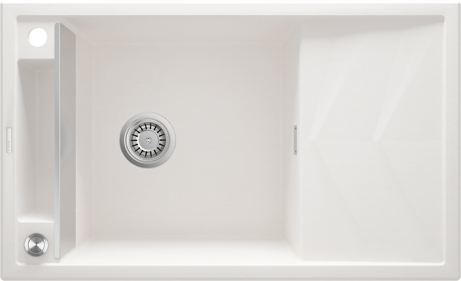 Magnetic granite sink, 1-bowl with drainer