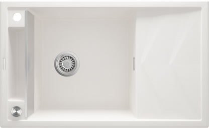 Magnetic granite sink, 1-bowl with drainer