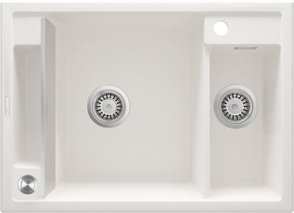 Magnetic granite sink, 1.5-bowl