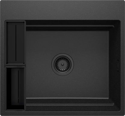 Magnetic granite sink, 1-bowl