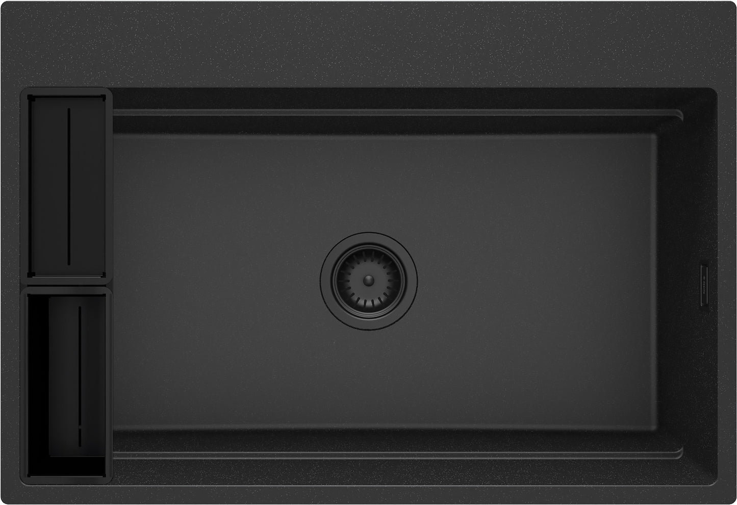 Magnetic granite sink, 1-bowl