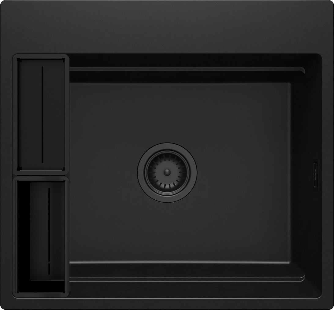 Magnetic granite sink, 1-bowl