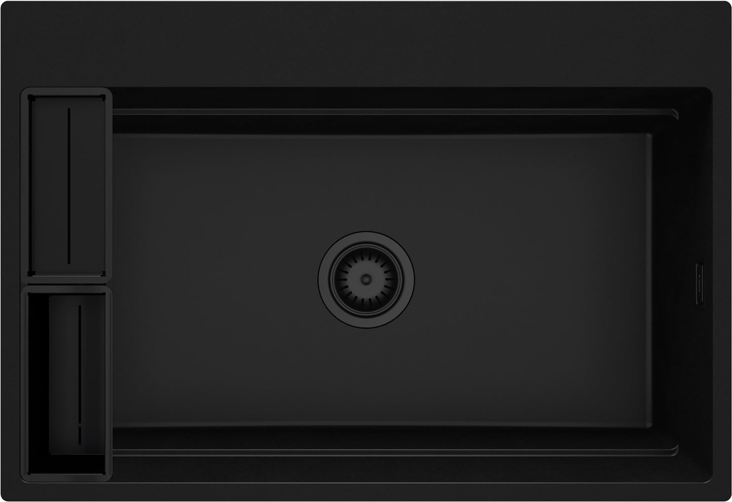 Magnetic granite sink, 1-bowl