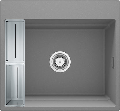 Magnetic granite sink, 1-bowl
