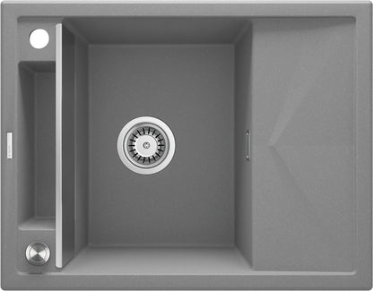 Magnetic granite sink, 1-bowl with drainer