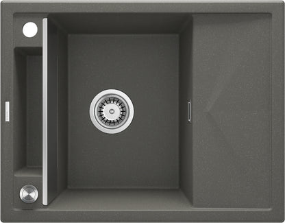 Magnetic granite sink, 1-bowl with drainer