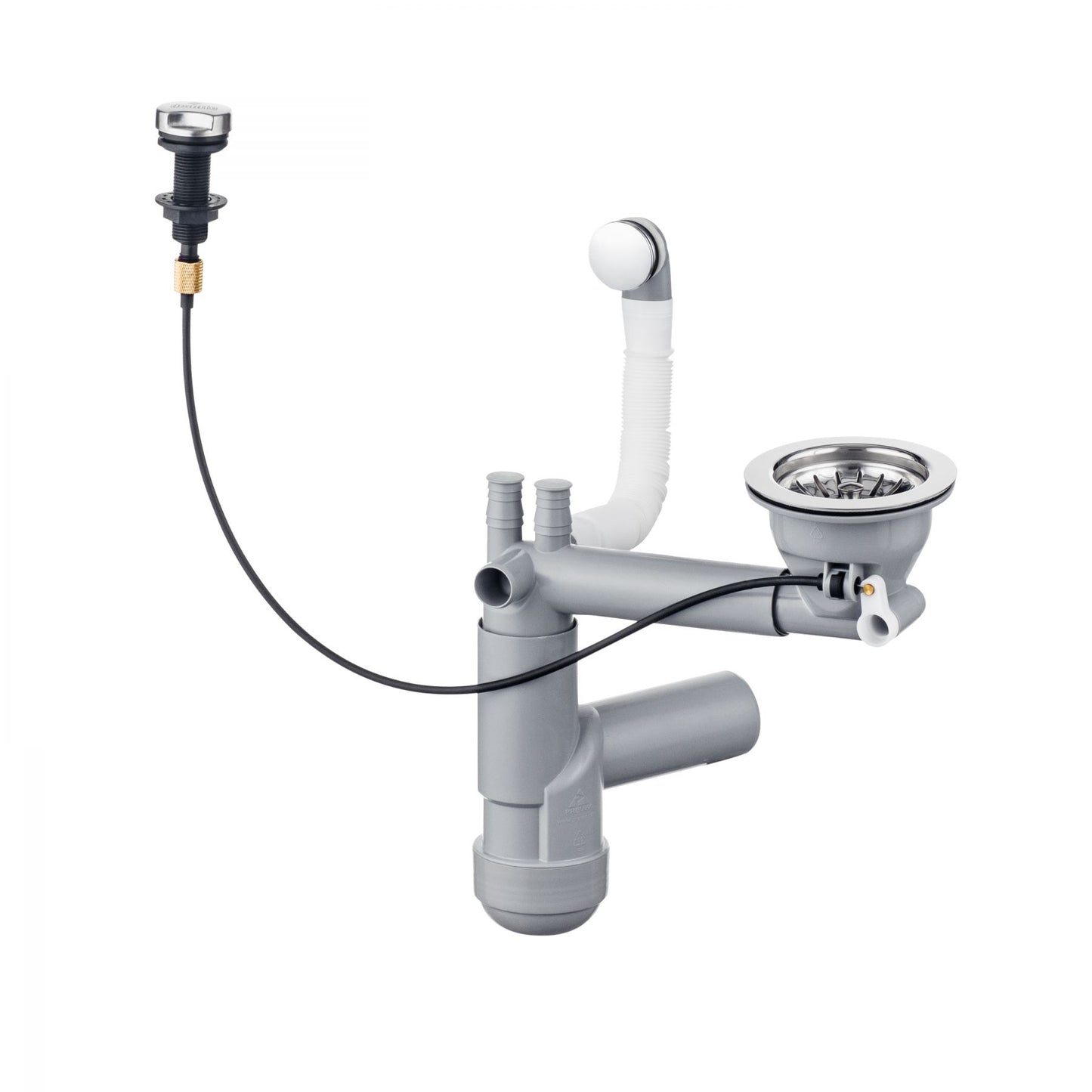 Granite sink waste kit, 1-bowl - Space-Saver