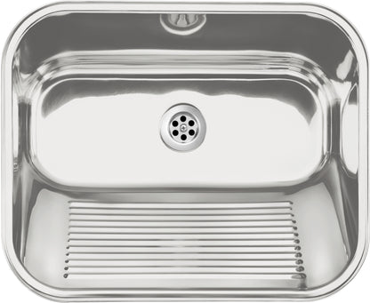 Utility sink, 1-bowl - inset or wall-mounted