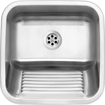 Utility sink, 1-bowl - inset or wall-mounted