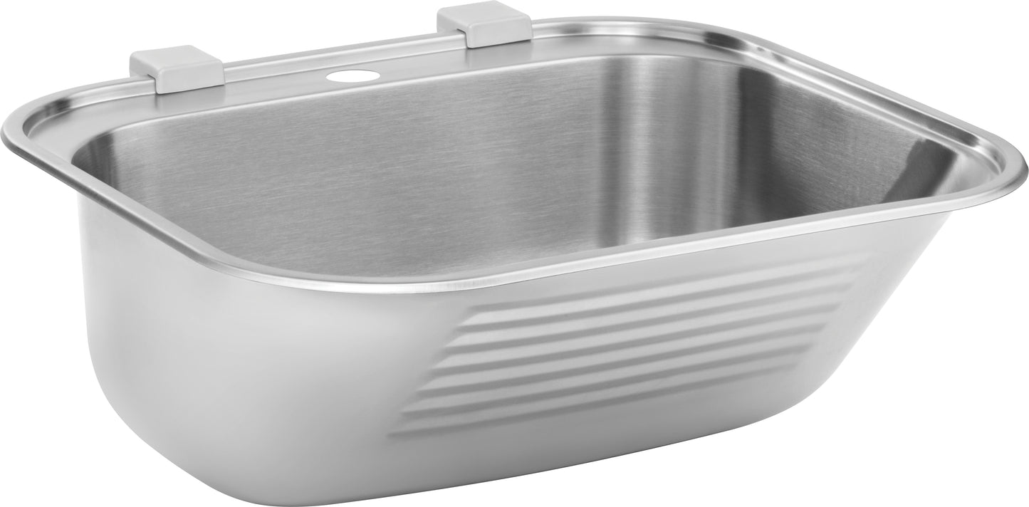 Utility sink, 1-bowl - inset or wall-mounted