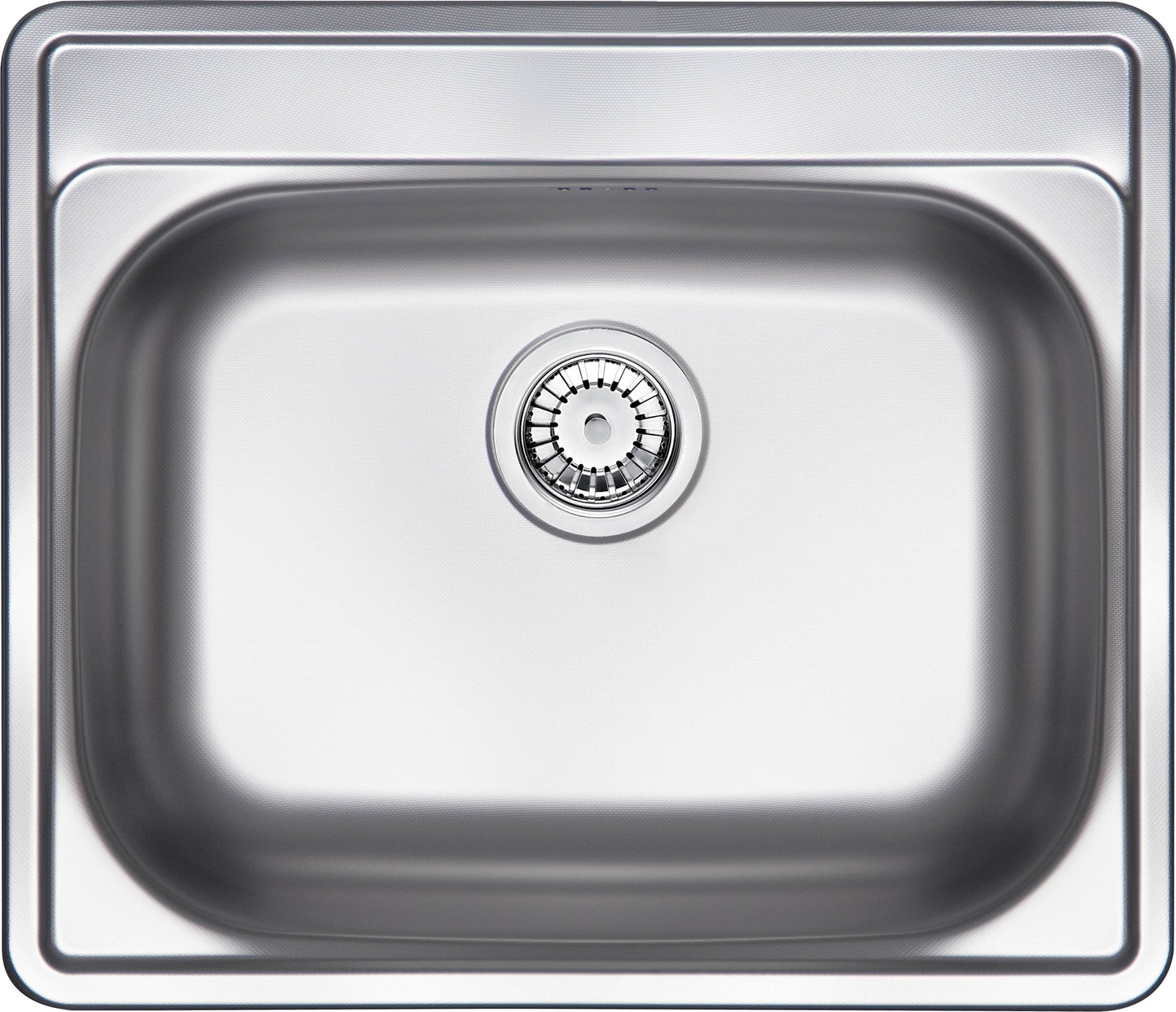 Steel sink, 1-bowl