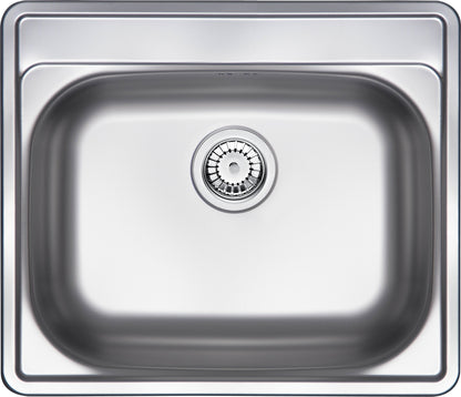 Steel sink, 1-bowl