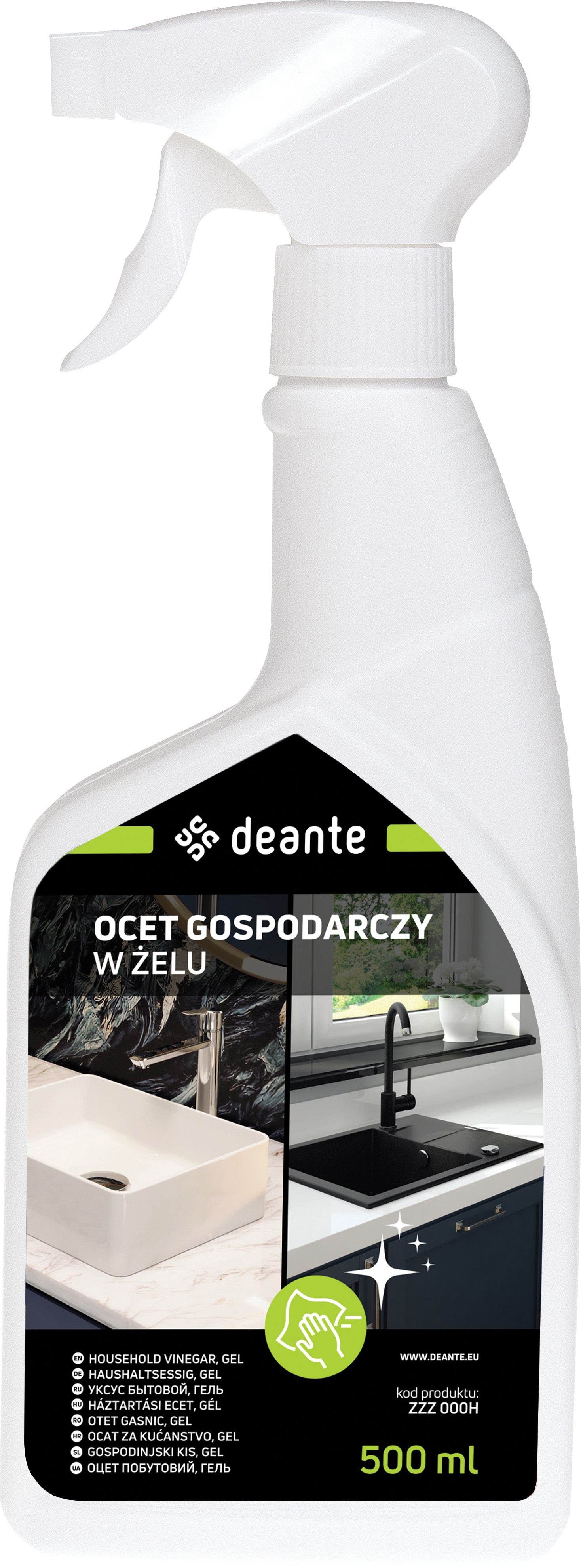 Household vinegar, 14%, gel