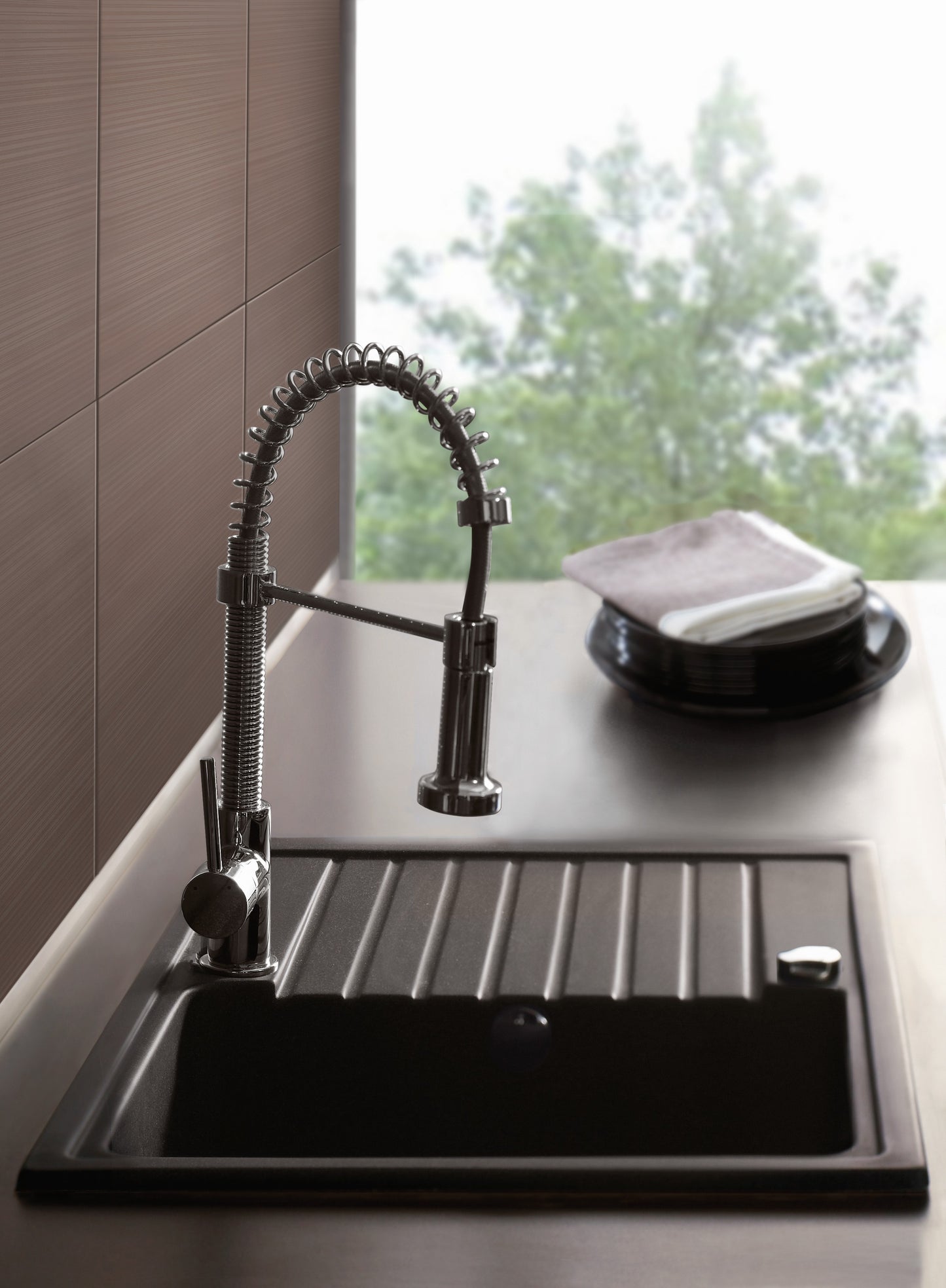 Granite sink, 1-bowl with drainer