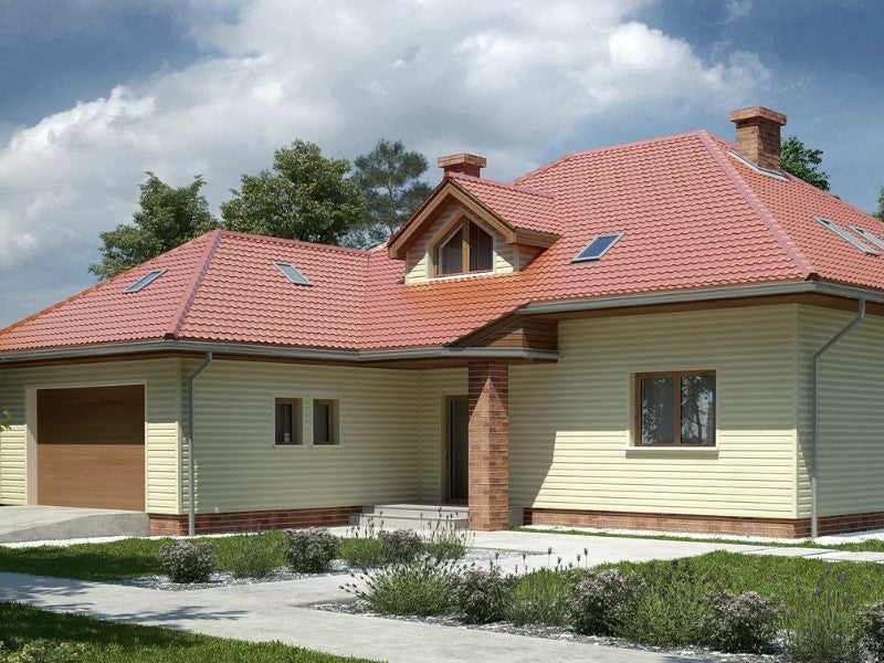 Exterior House Walls Cladding in Beige Vox Vinyl Siding Panels