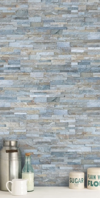 Blue Brick Kitchen Splashback