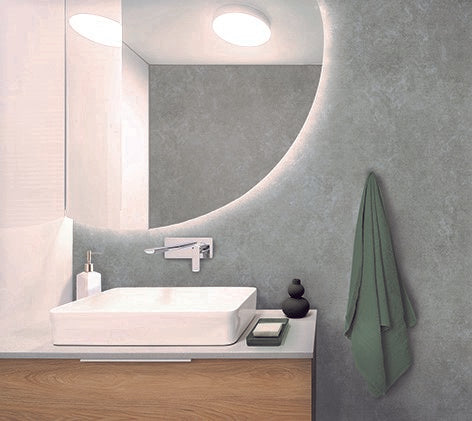 Concrete Dark Waterproof pvc panel