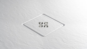 Acrylic shower tray, rectangular, 80x100 cm