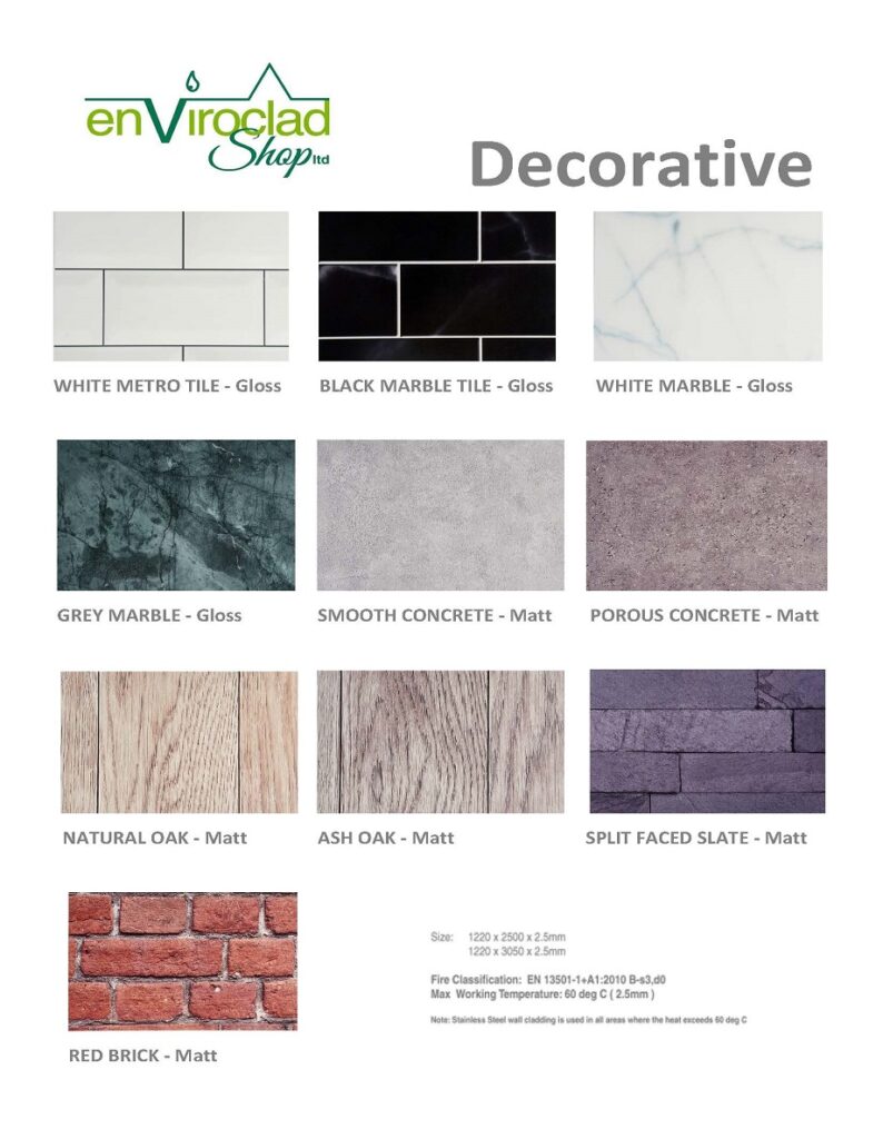 Hygienic Decorative PVC Wall Cladding 